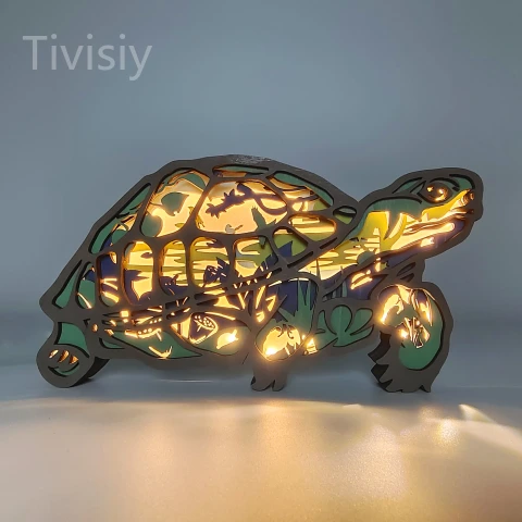 Tortoise Wooden Carving Gift,Suitable for Home Decoration,Holiday Gift